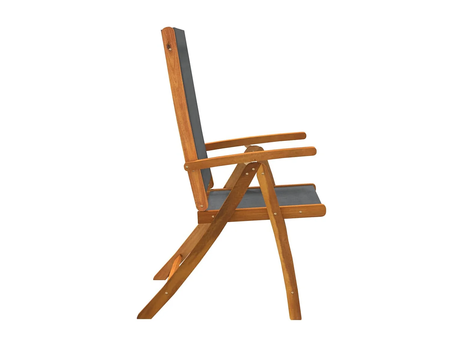 Yljo  Juego comedor de jardín 5 pzas madera maciza acacia y textileno