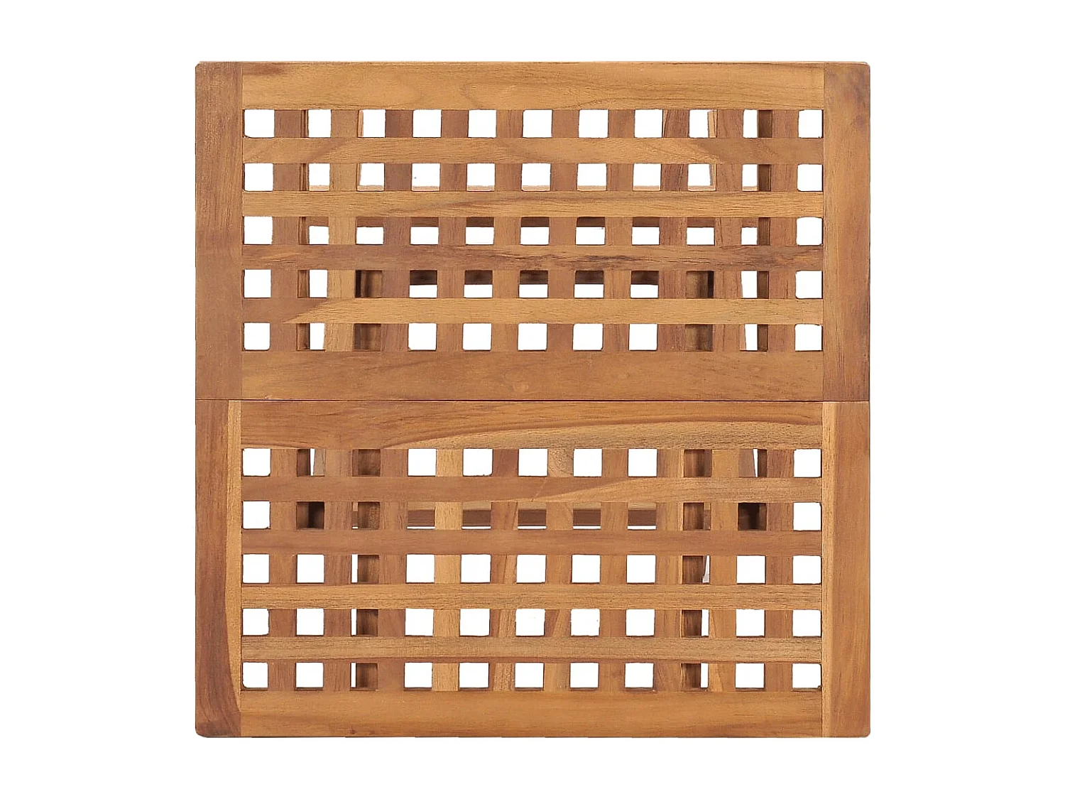 Grimlaug  Ensemble à manger d'extérieur pliable avec coussin 3 pcs Teck