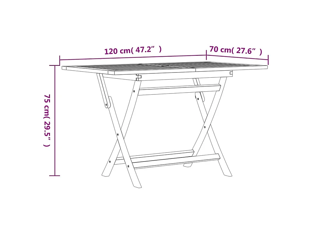 Rianka  Ensemble à manger de jardin 7 pcs Bois de teck solide