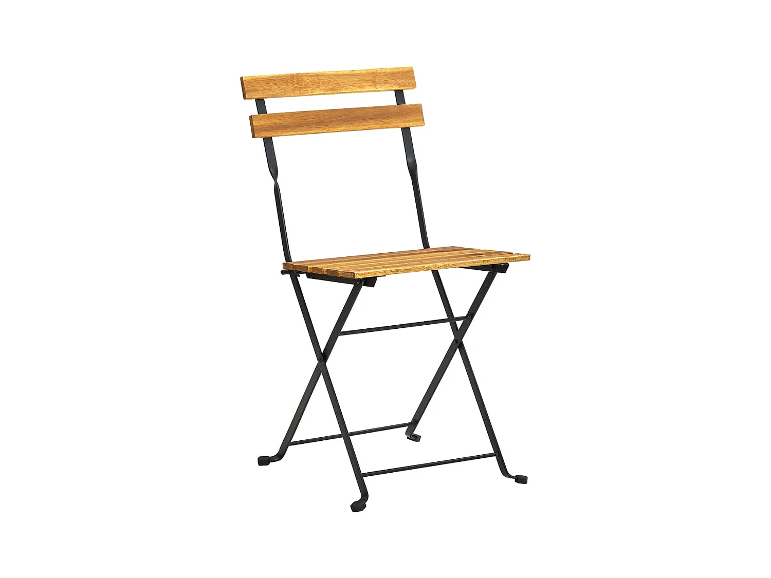 Drowes  Ensemble à manger d'extérieur pliable 7pcs Bois d'acacia solide