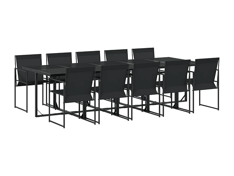 Suze  11-delige Tuinset textileen zwart