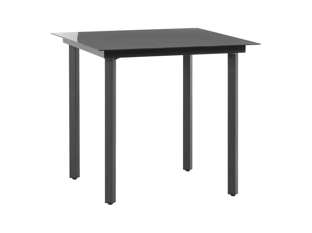 Bjornir  Ensemble à manger de jardin 3 pcs PVC résine tressée noir