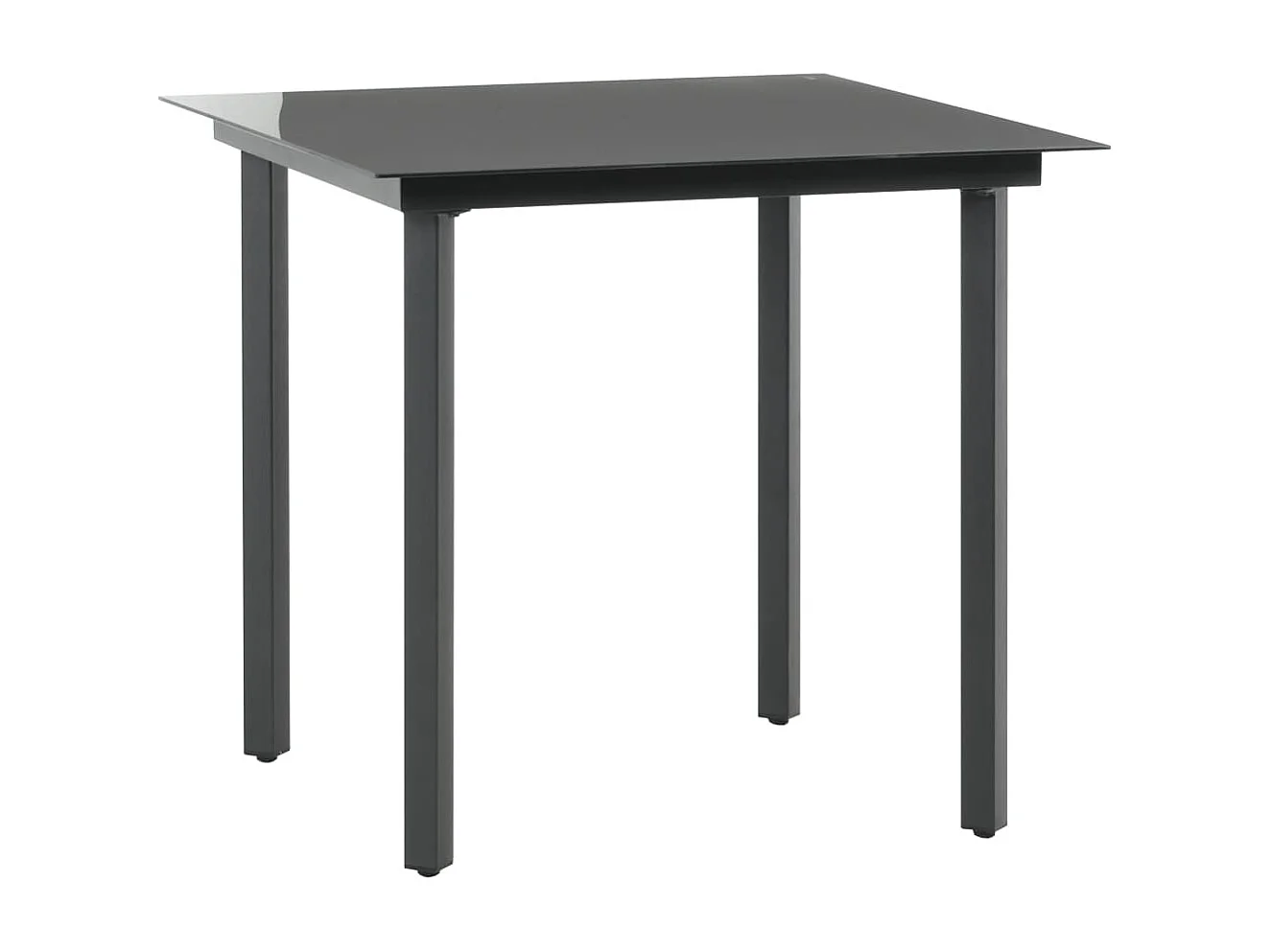 Bjornir  3-delige Tuinset PVC-rattan zwart