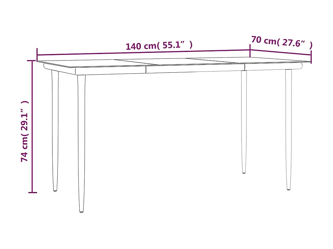 Chelan  Ensemble à manger de jardin coussins 5 pcs noir et gris