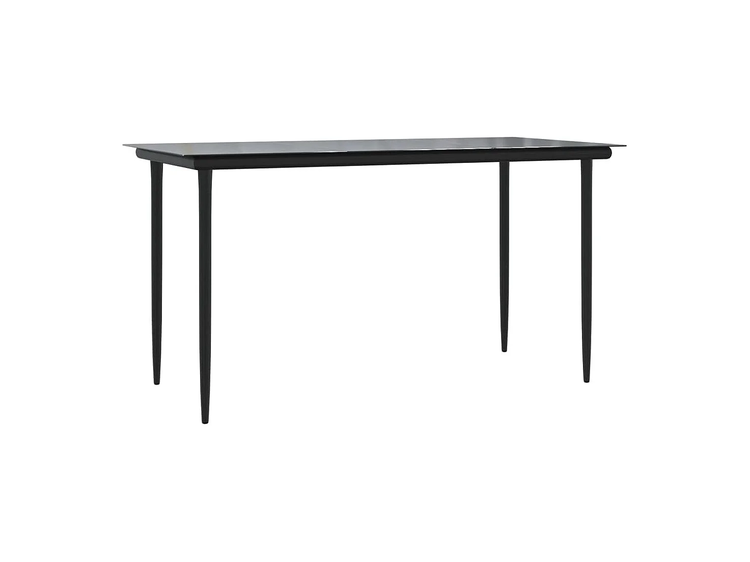 Blen  Juego comedor jardín 7 piezas y cojines ratán sintético y acero