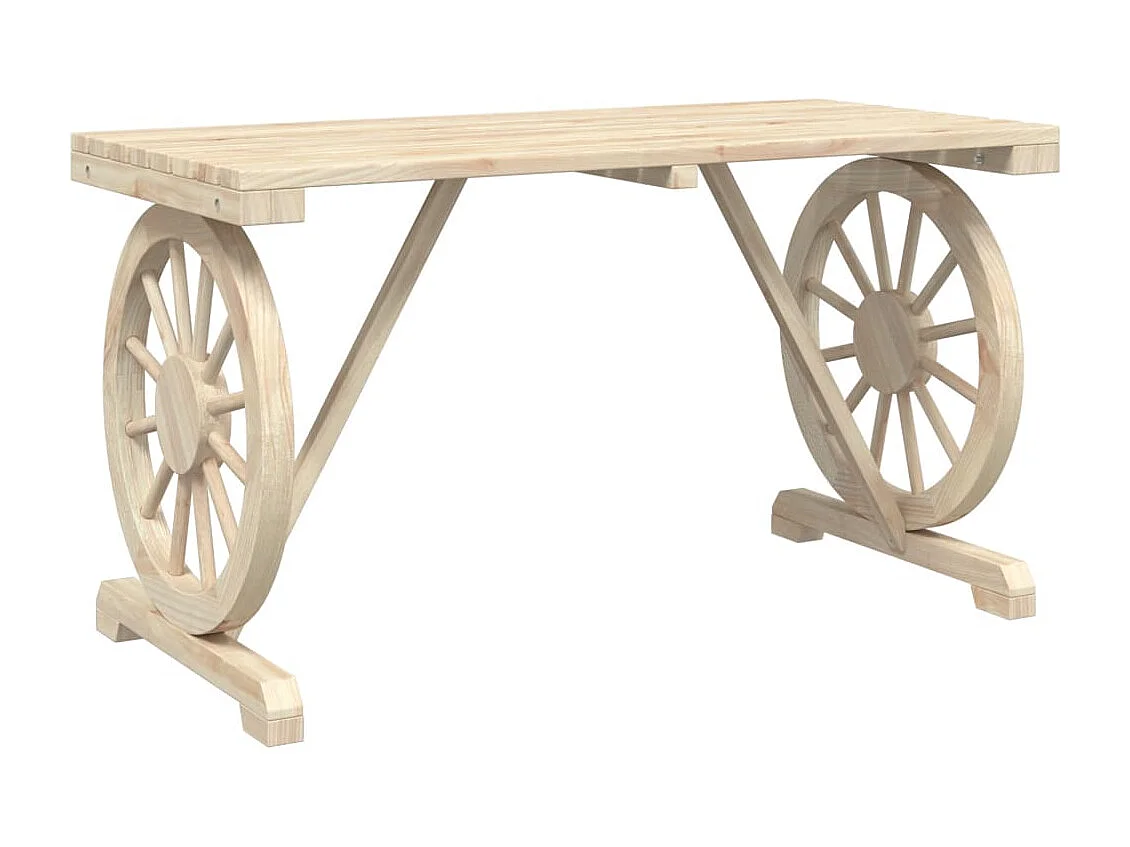 Berthe  Ensemble à manger de jardin 5 pcs bois de sapin massif