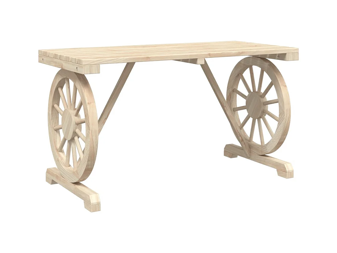 Berthe  Juego de comedor de jardín 5 piezas madera maciza de abeto
