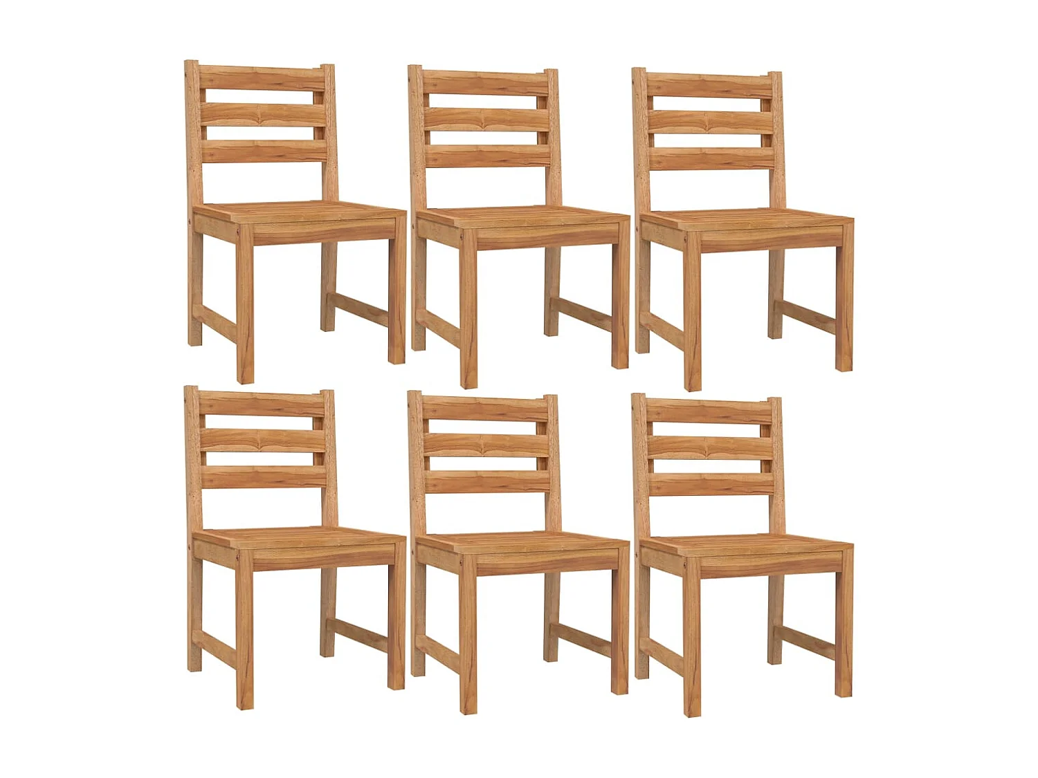 Addison Lee  Ensemble à manger de jardin 7 pcs Bois de teck solide