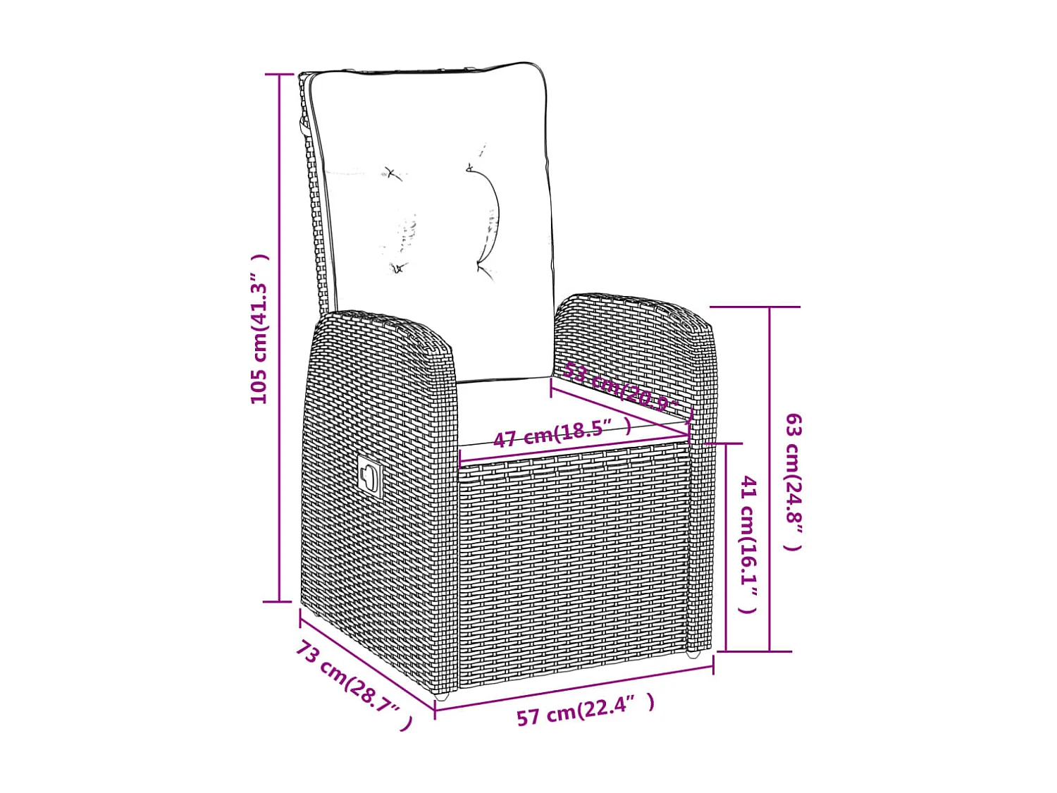 Batur  Ensemble à manger de jardin avec coussins 3 pcs noir