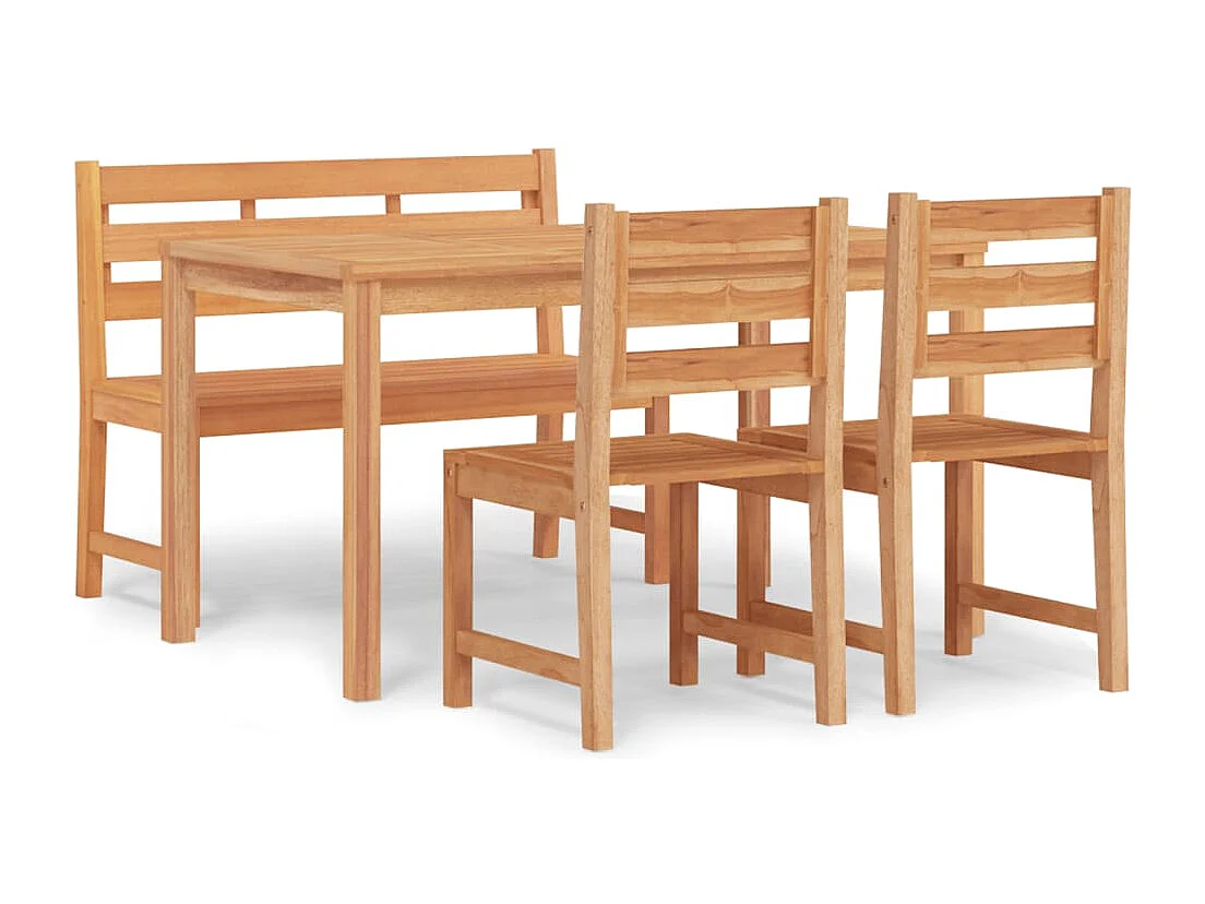 Prolenta Premium -  4-delige Tuinset massief teakhout