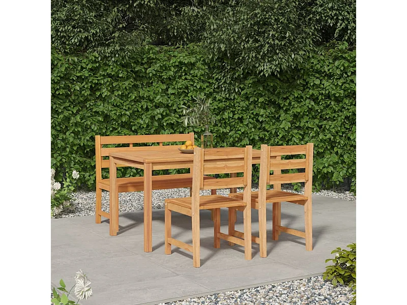 Prolenta Premium -  4-delige Tuinset massief teakhout