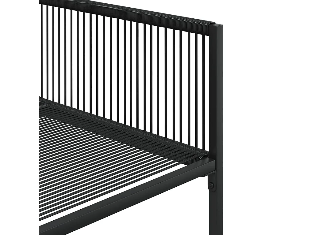 Zerdan  Ensemble à manger de jardin 11 pcs noir résine tressée