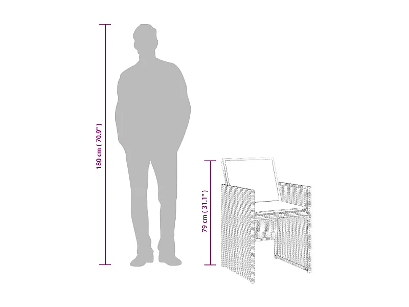 Jeroen  Ensemble à manger de jardin et coussins 13 pcs beige