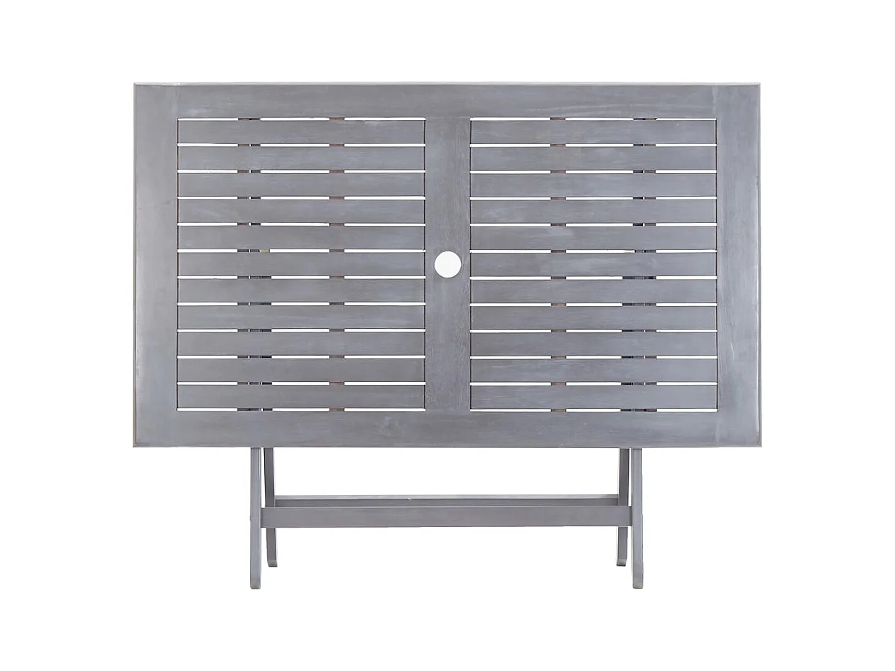 Warrington  Ensemble à manger de jardin 7 pcs Bois d'acacia massif Gris