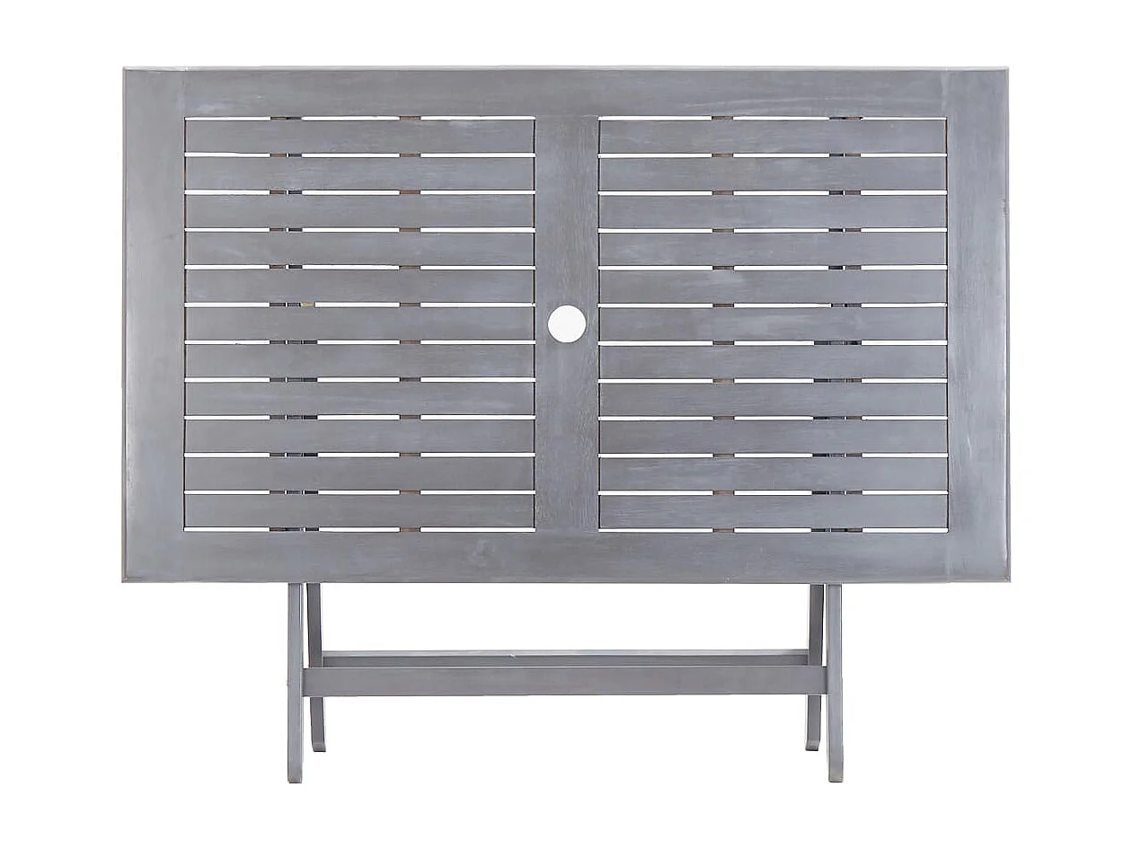 Warrington  Ensemble à manger de jardin 7 pcs Bois d'acacia massif Gris