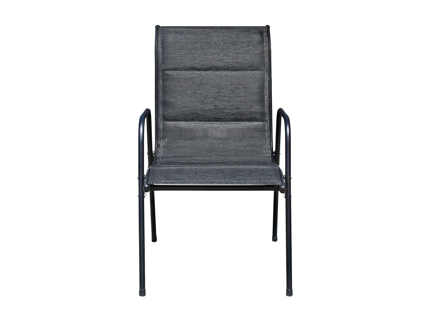 Garden Furniture -  Mobilier de salle à manger d'extérieur 5 pcs Acier Noir