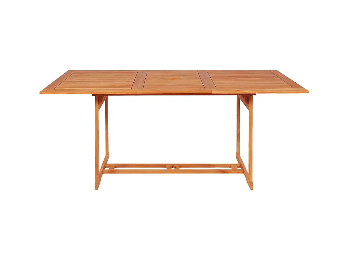 Kari  Ensemble à manger de jardin 9 pcs Bois de teck massif