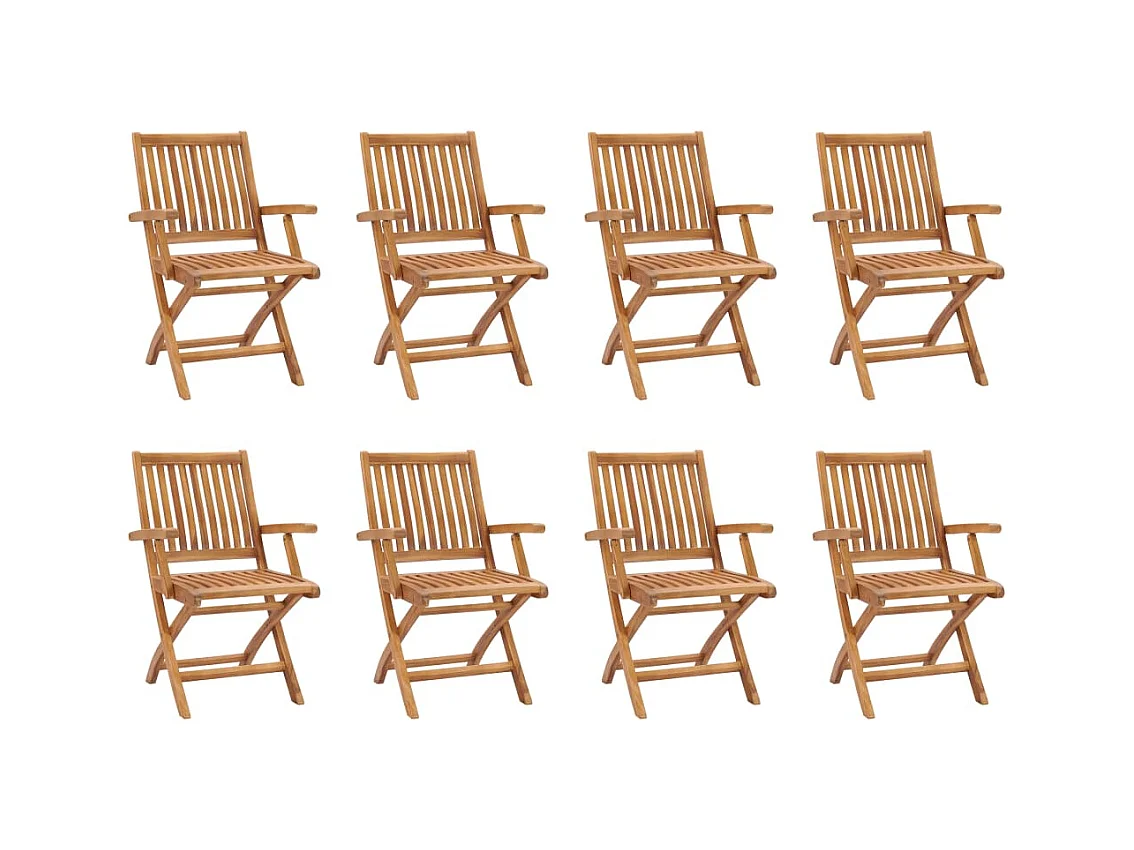 Kari  Ensemble à manger de jardin 9 pcs Bois de teck massif