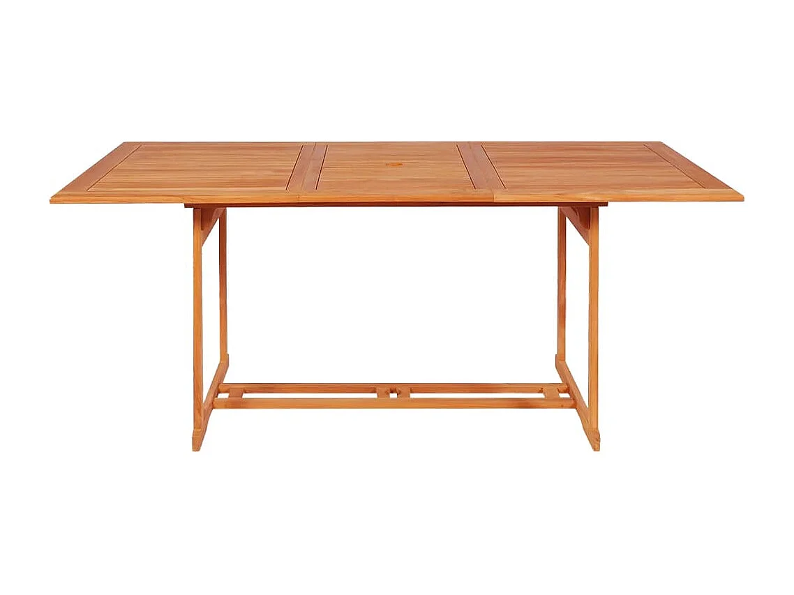 Kari  Ensemble à manger de jardin 9 pcs Bois de teck massif