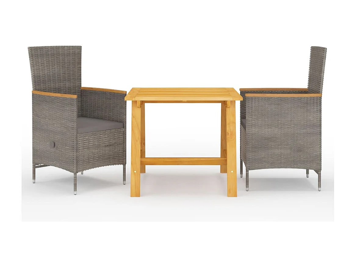 Yildiz  3-delige Tuinset grijs