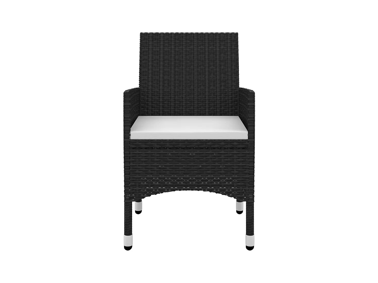 Carlinville  7-delige Tuinset met kussens poly rattan en glas