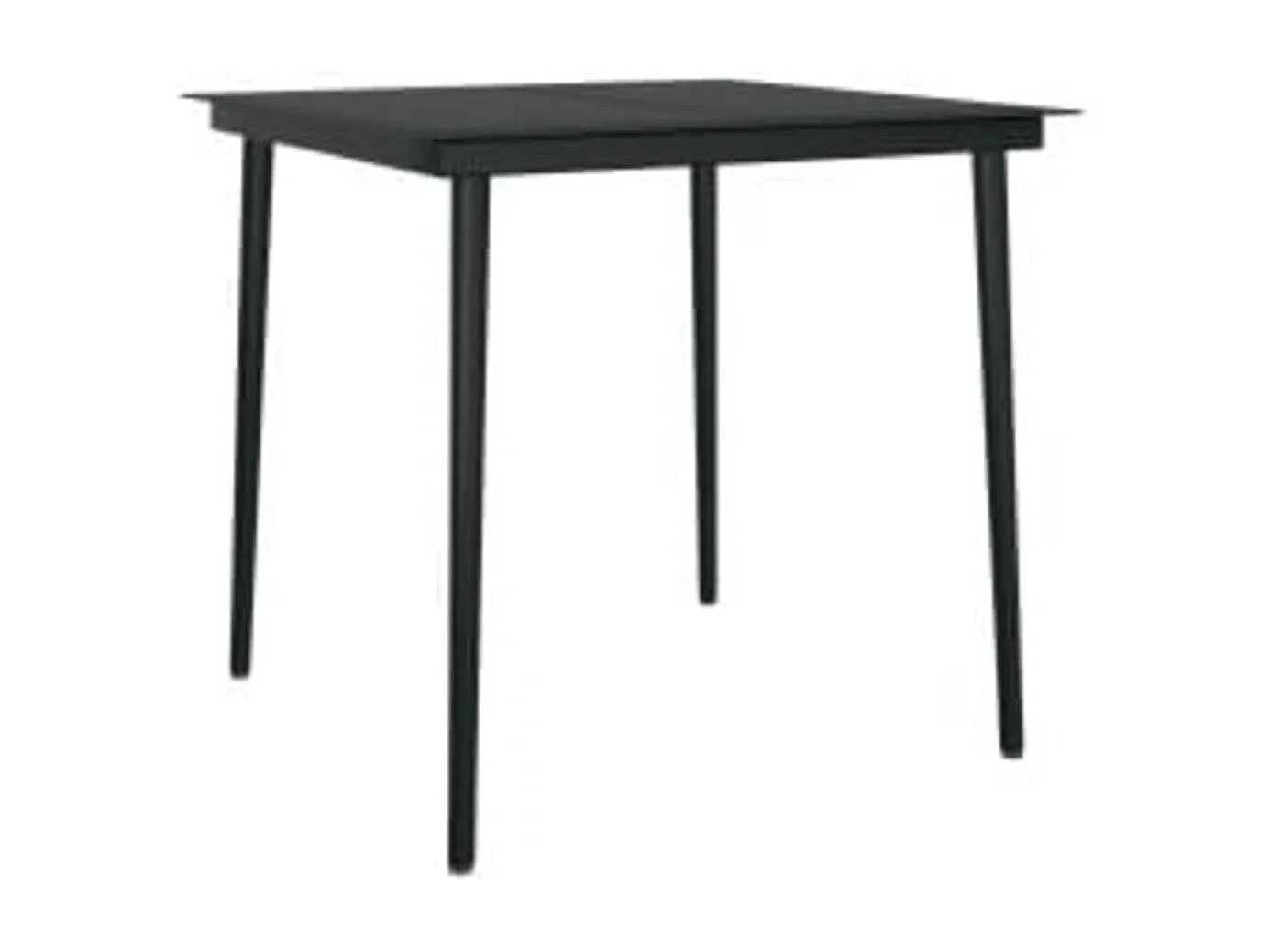 Frynjal  Ensemble à manger de jardin et coussins 5pcs Gris/noir