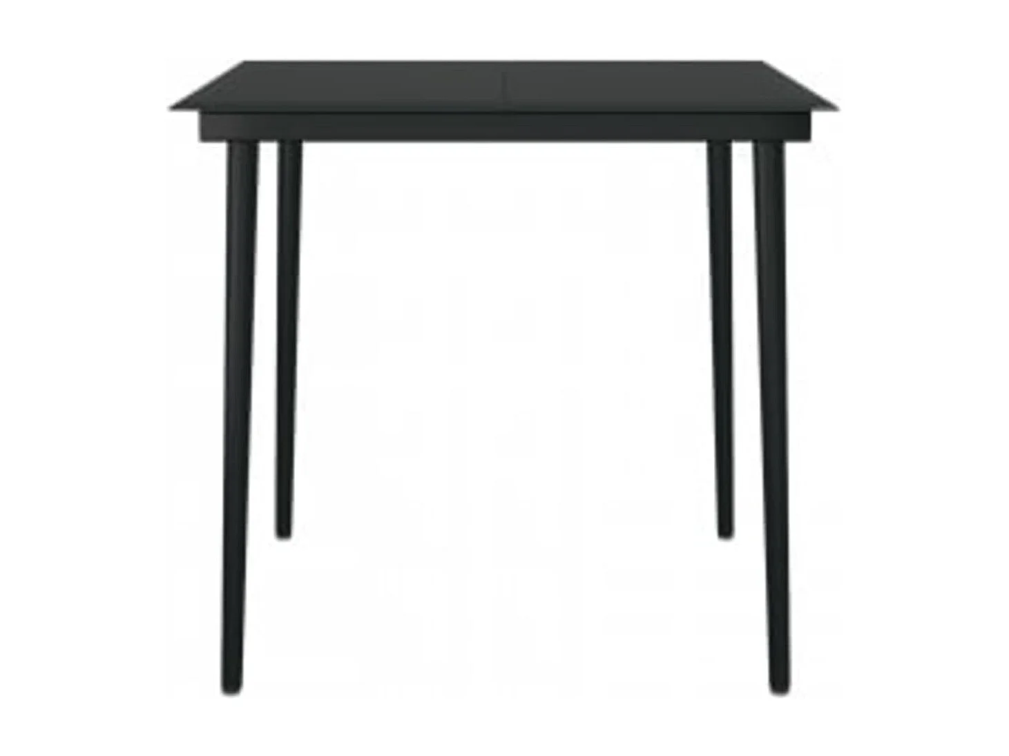 Frynjal  Ensemble à manger de jardin et coussins 5pcs Gris/noir