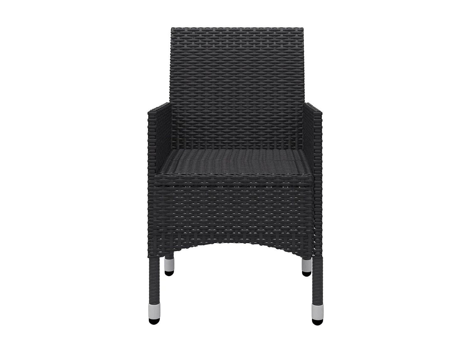 Arend  Ensemble à manger de jardin 5 pcs Noir