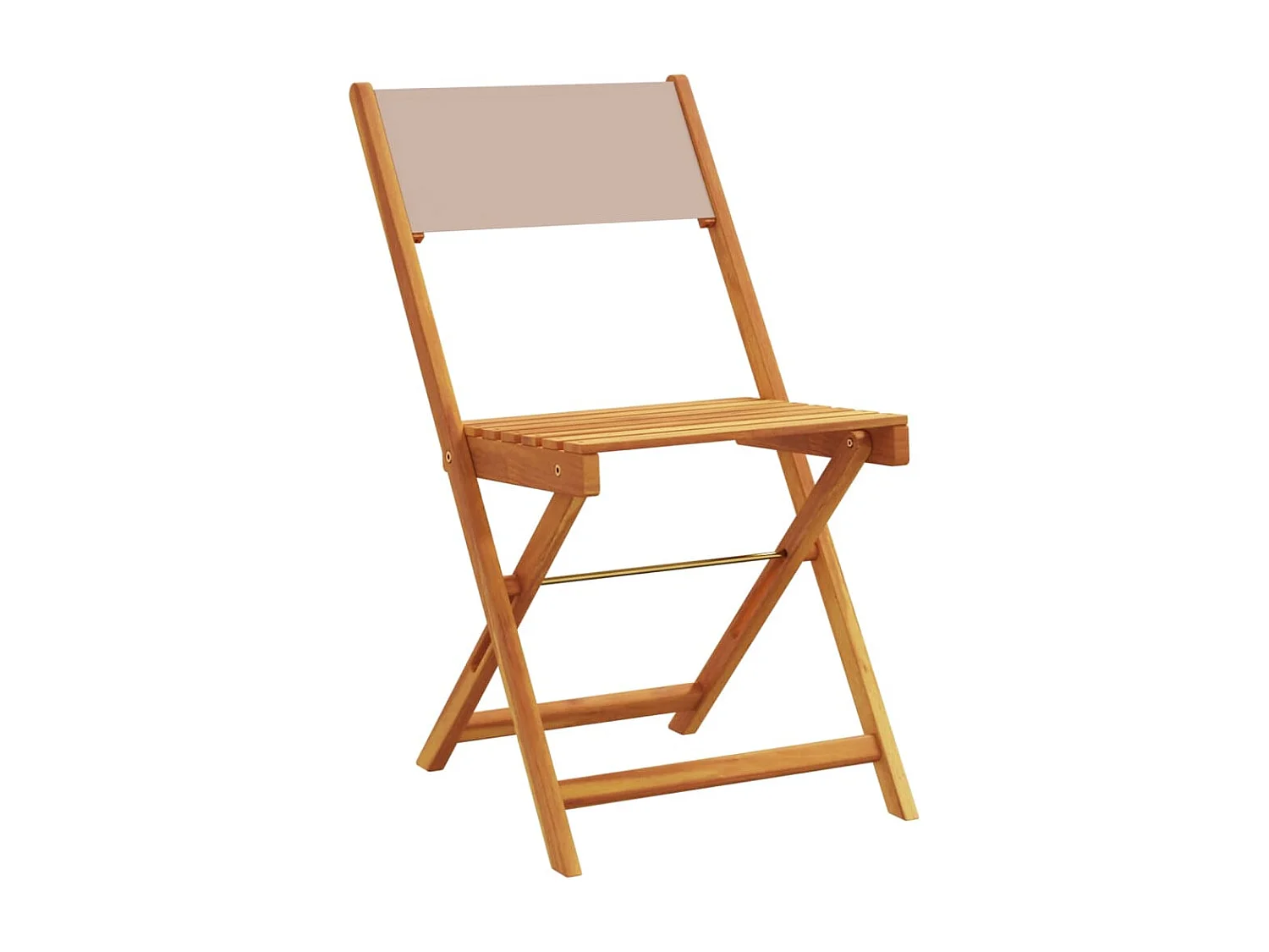 Bay Minette  Ensemble à manger de jardin 5 pcs taupe tissu et bois massif