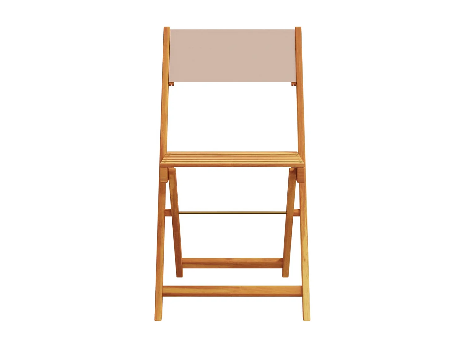 Bay Minette  Ensemble à manger de jardin 5 pcs taupe tissu et bois massif