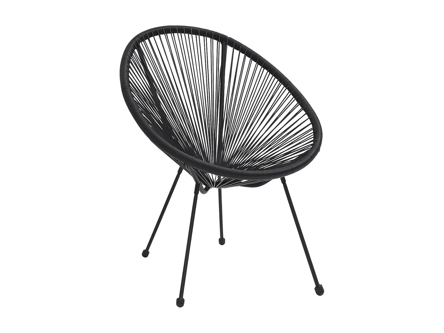 Uthir  Ensemble à manger de jardin 3 pcs Noir