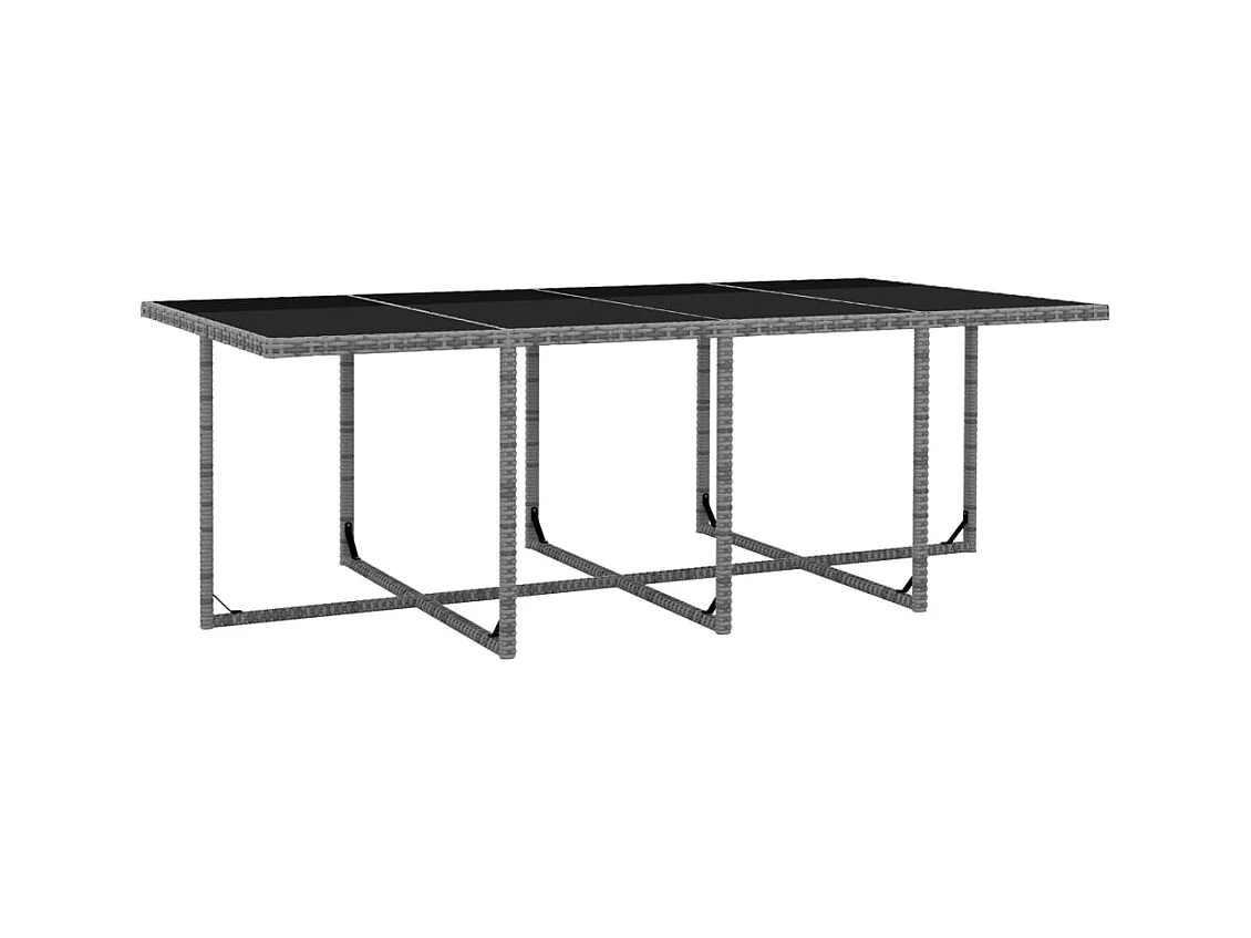 Silvano Giuseppe  13-delige Tuinset met kussens poly rattan antraciet