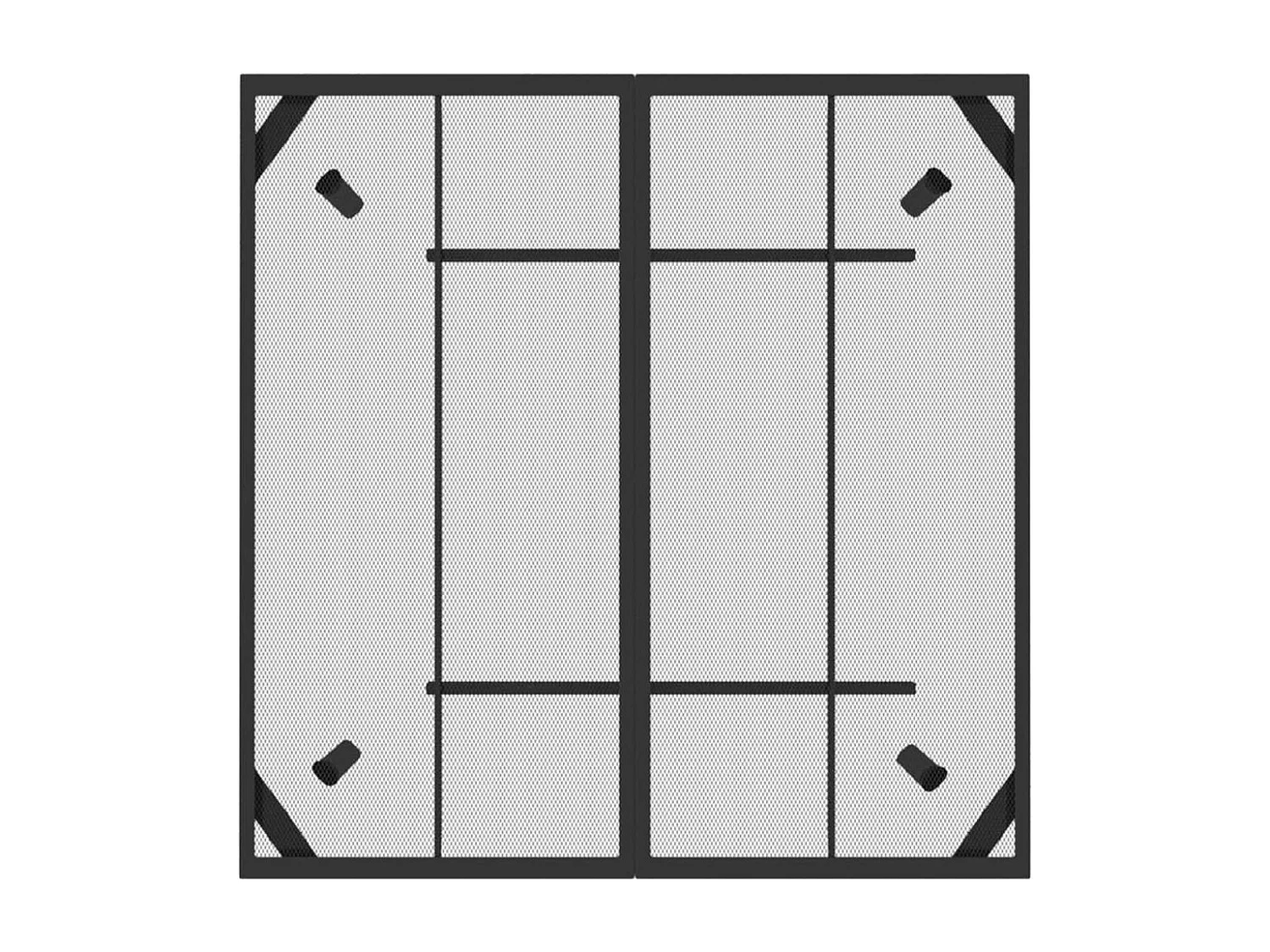 Jenneke  Ensemble à manger de jardin 5 pcs anthracite métal maille