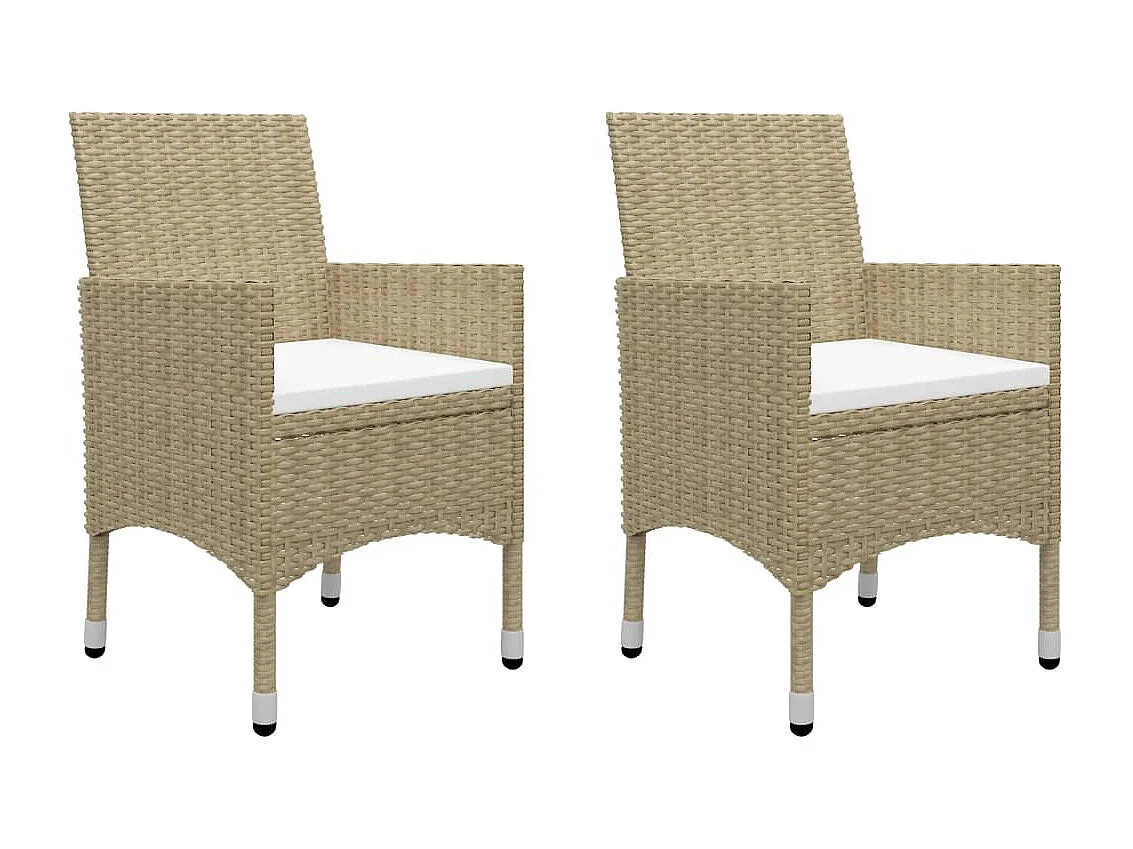 Arend  Ensemble à manger de jardin 3 pcs Beige