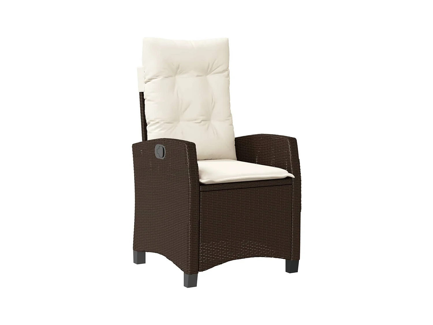 Garden Furniture -  5-delige Tuinset met kussens poly rattan bruin