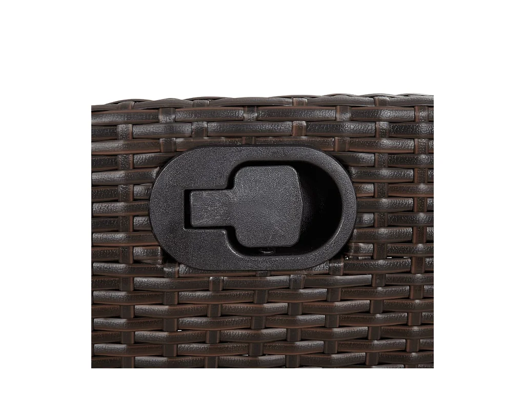 Garden Furniture -  5-delige Tuinset met kussens poly rattan bruin