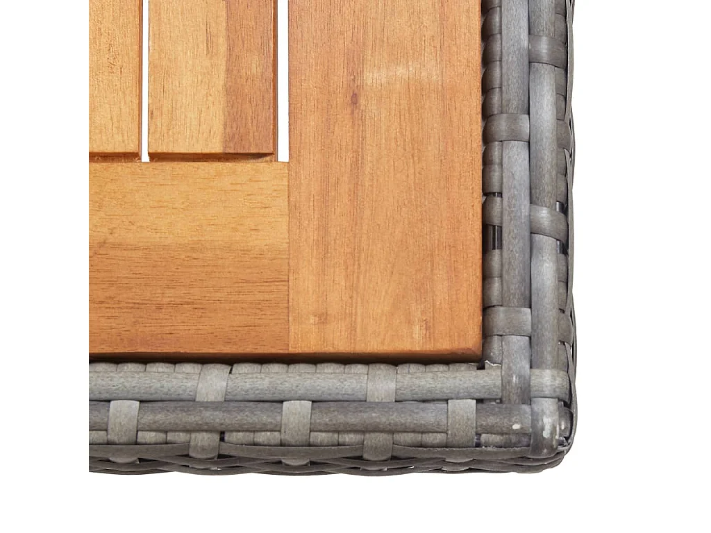 Browns Mills  17-delige Tuinset met kussens poly rattan grijs