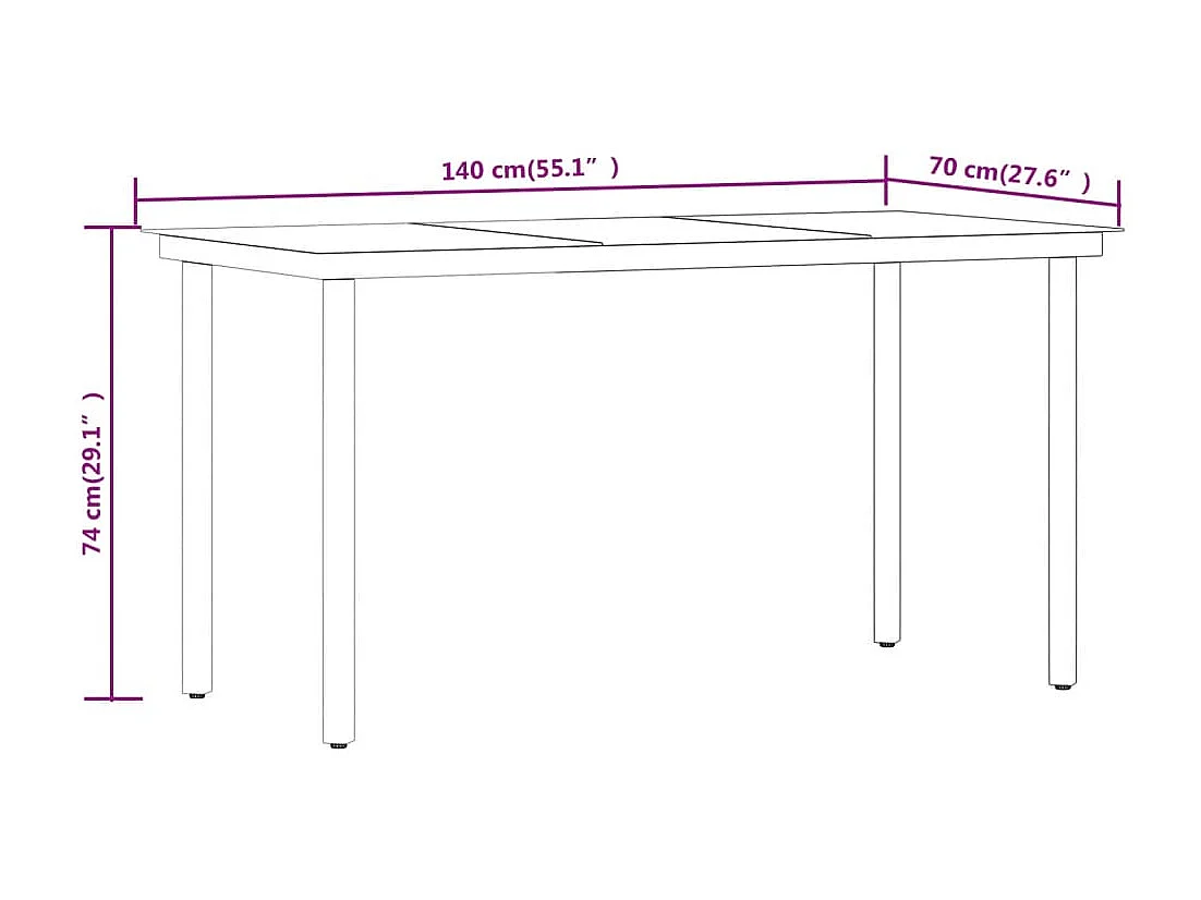 Stoughton  Ensemble à manger de jardin 7 pcs Gris et noir