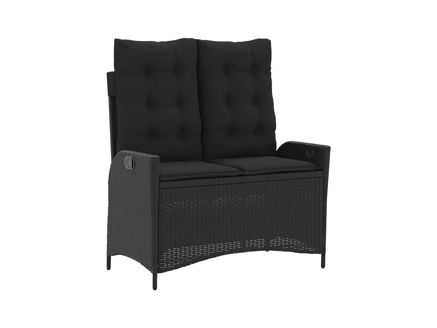 Sandviken  Ensemble à manger de jardin 4 pcs avec coussins noir