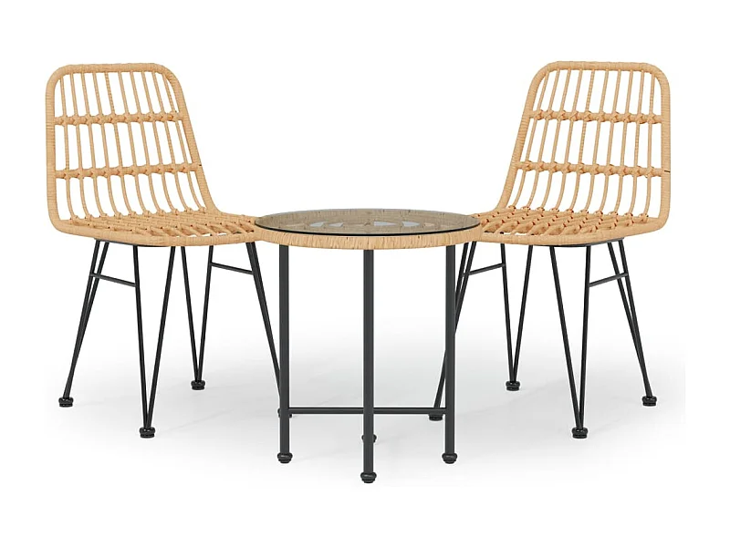 Sophie-Annick  3-delige Tuinset poly rattan