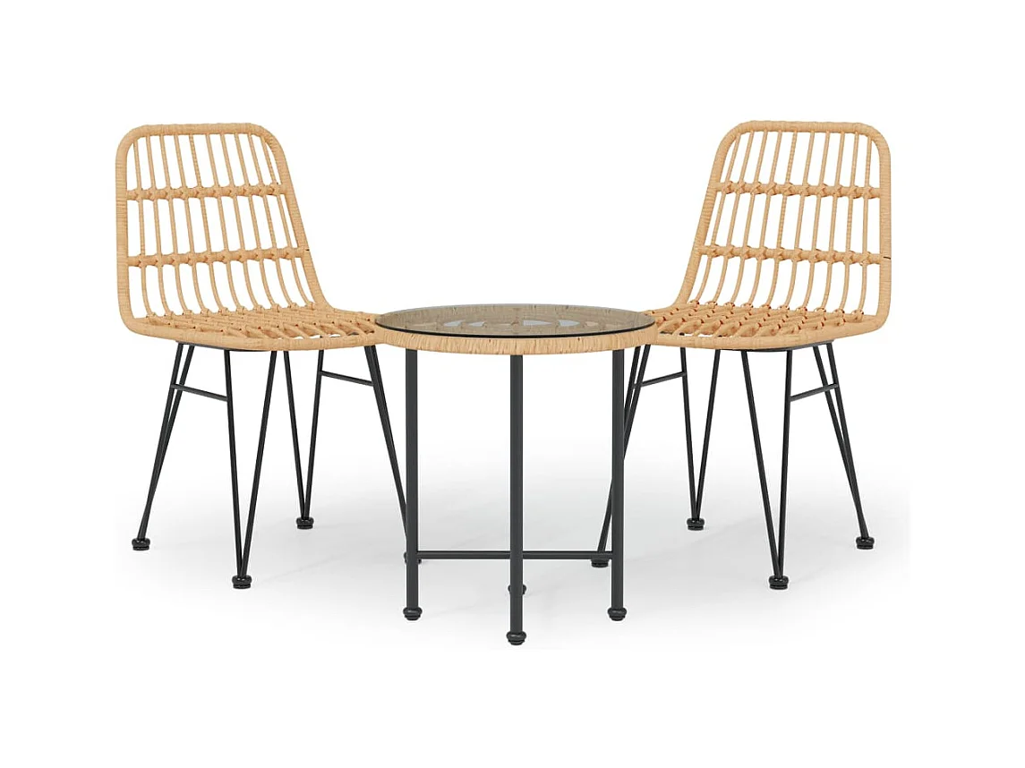 Sophie-Annick  3-delige Tuinset poly rattan