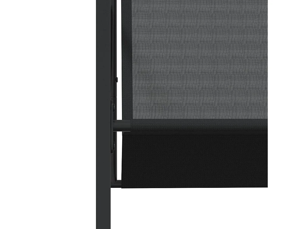 Sophie Rae  Ensemble à manger de jardin 9 pcs noir textilène