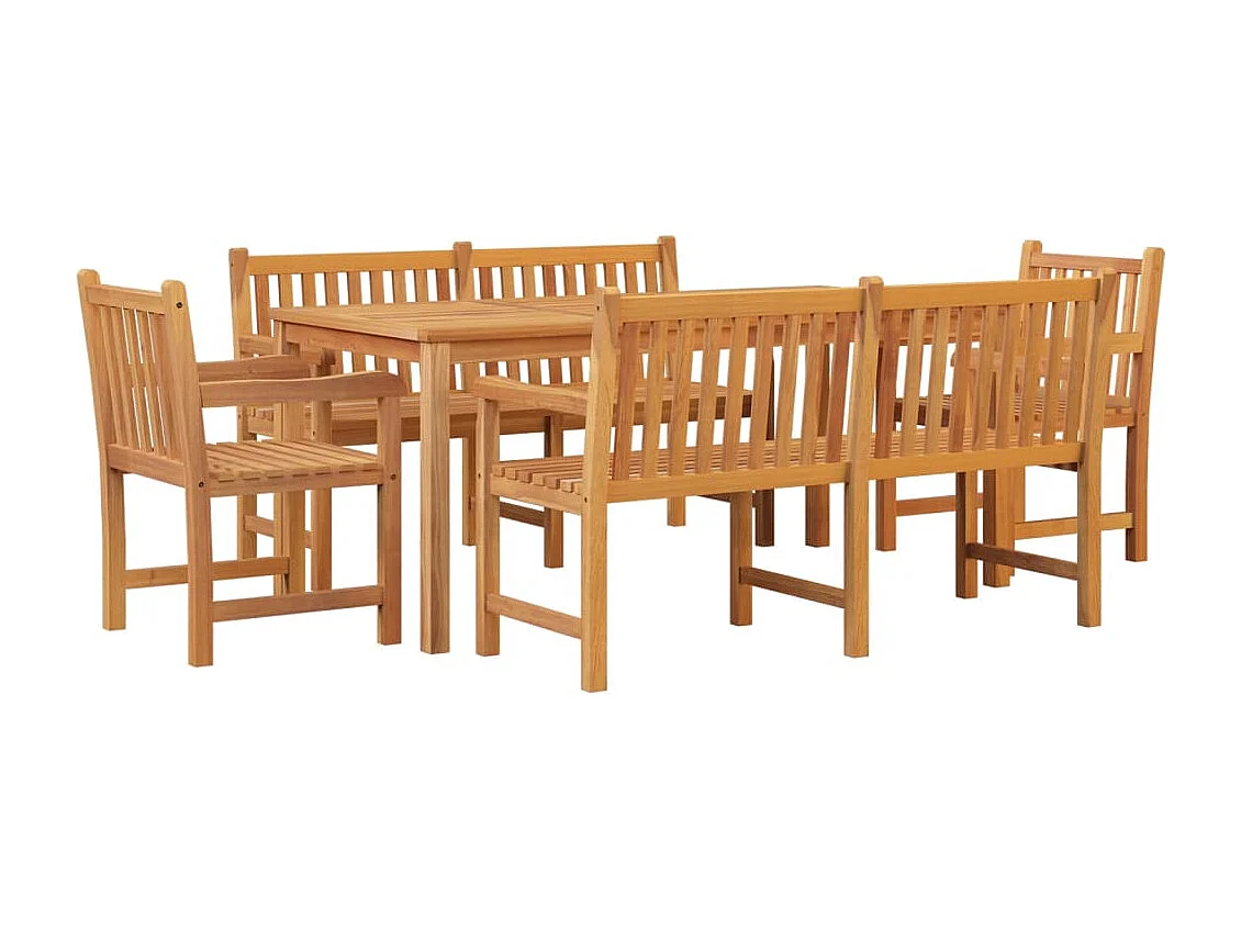 Piotr  5-delige Tuinset massief teakhout