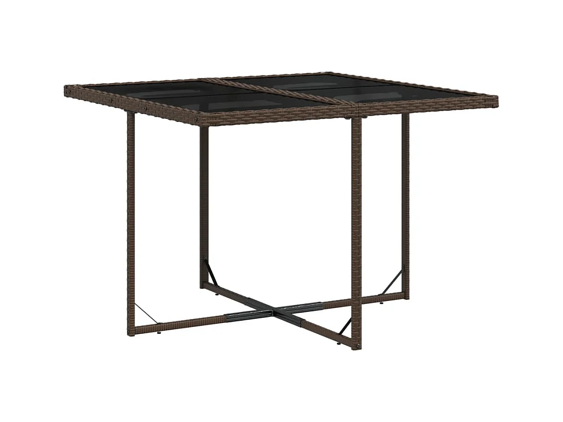 Sharif  5-delige Tuinset met kussens poly rattan bruin