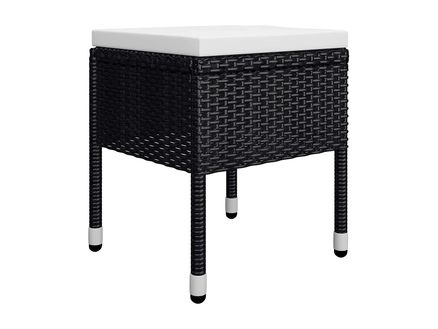 Nesira  Ensemble à manger de jardin 7 pcs Noir