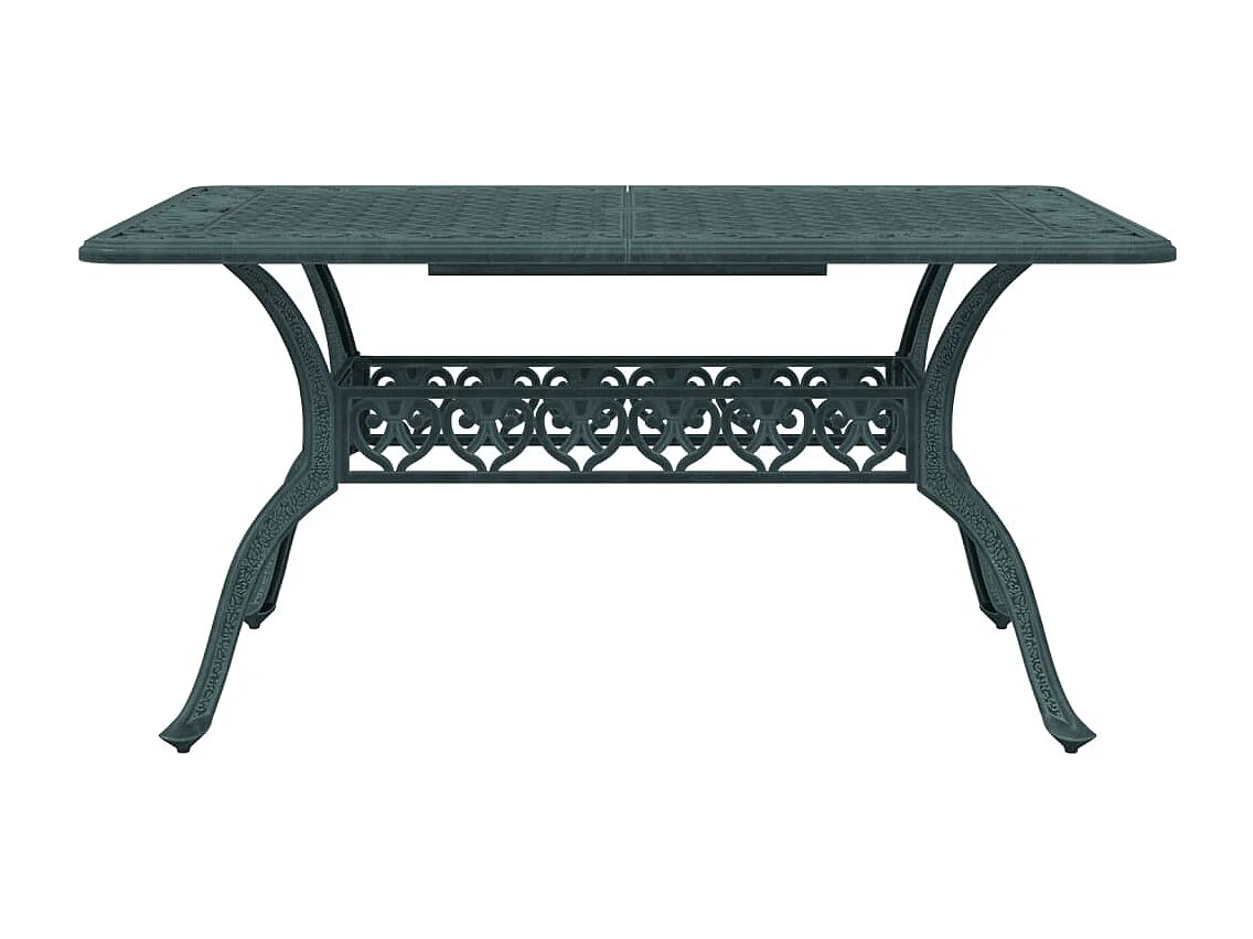 Prolenta Premium -  Ensemble à manger de jardin 7 pcs vert aluminium coulé
