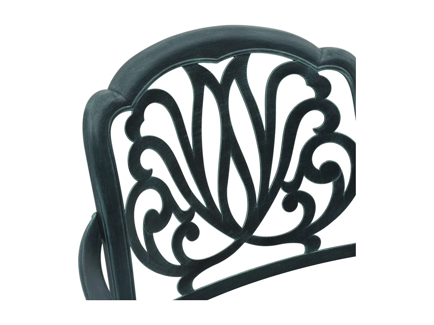 Prolenta Premium -  Ensemble à manger de jardin 7 pcs vert aluminium coulé