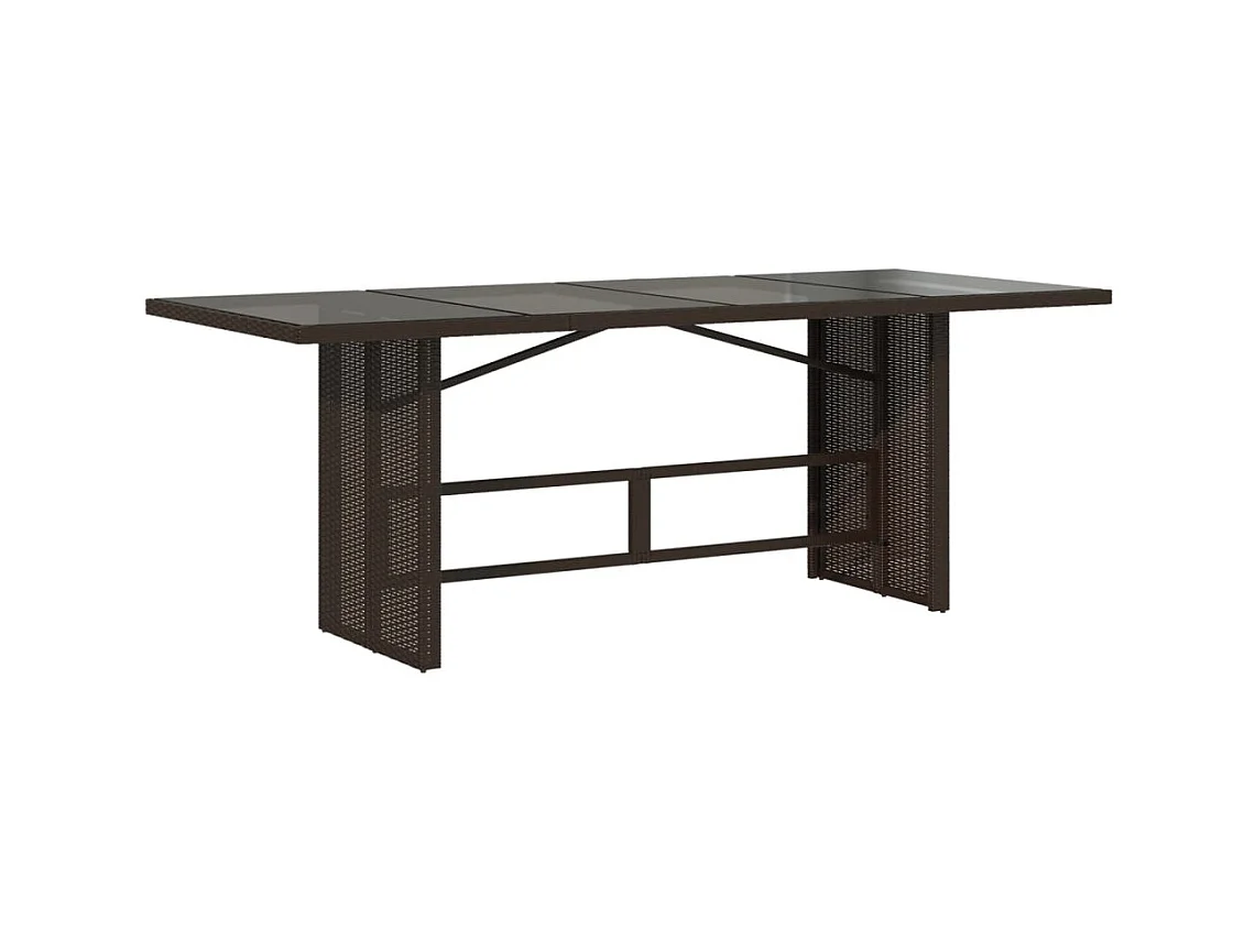 Anselm  7-delige Tuinset met kussens poly rattan bruin