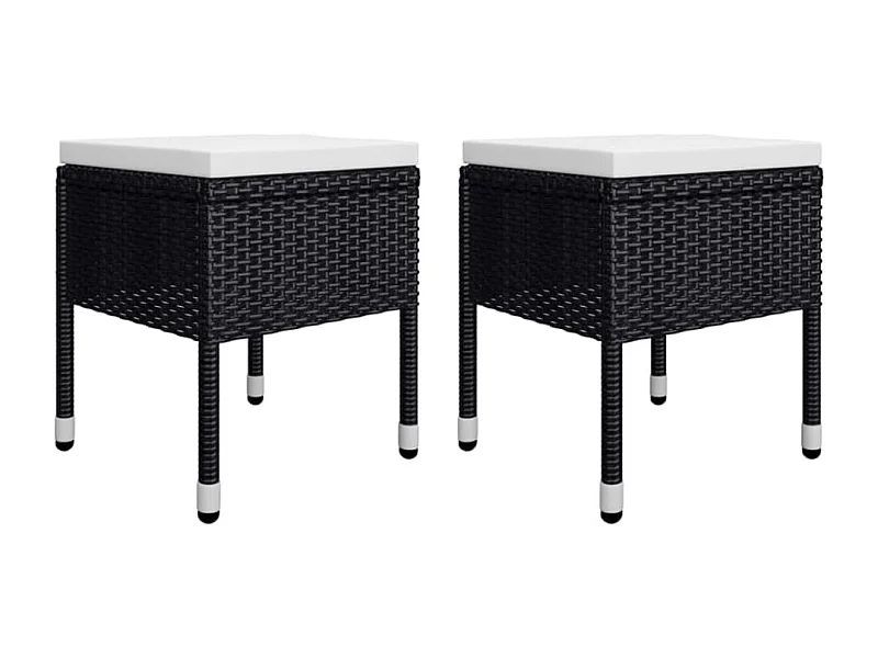 Saluzzo  Ensemble à manger de jardin 5 pcs Noir