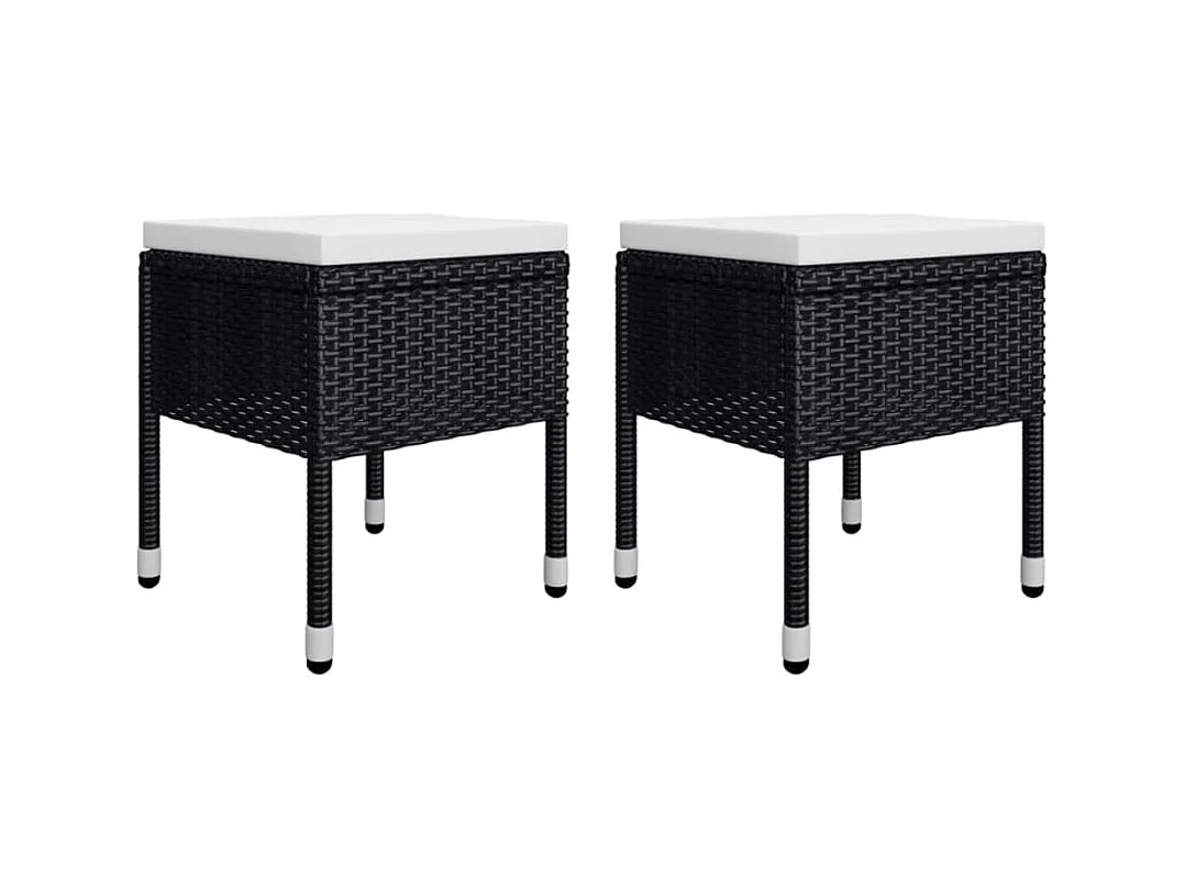 Saluzzo  Ensemble à manger de jardin 5 pcs Noir